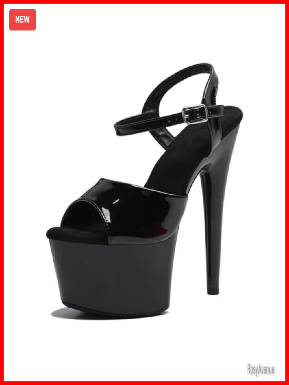 7" Platform Stiletto Heels Lace-Up Ankle Strap Exotic Pole Dance Shoes